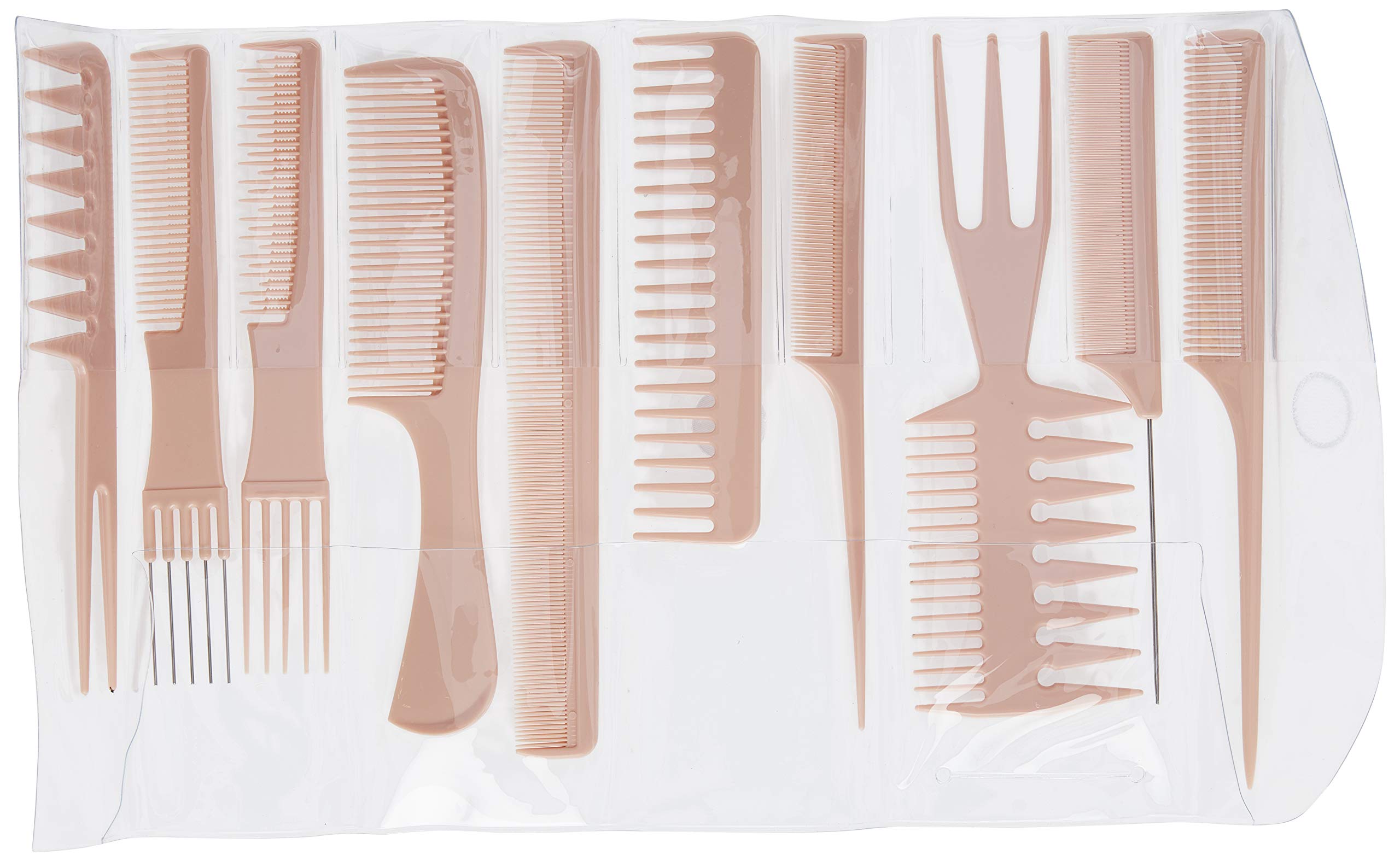Amazon.com : Diane D7902 Assorted Comb Kit, Bone : Hair Combs
